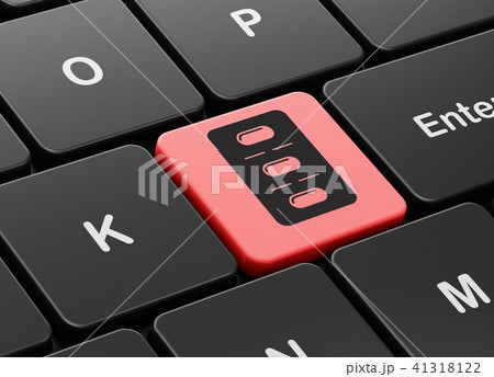 Health concept: Pills Blister on computer keyboard background Health concept: Pills Blister on computer keyboard background 41318122