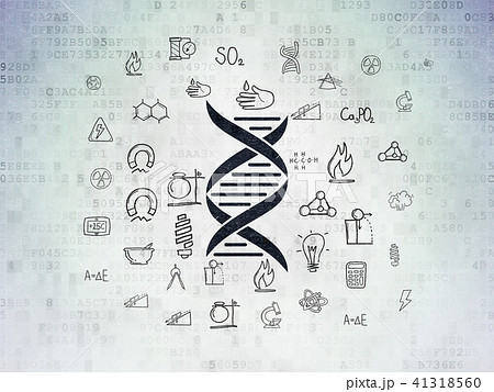 Science concept: DNA on Digital Data Paper background Science concept: DNA on Digital Data Paper background 41318560