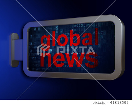 News concept: Global News on billboard background 41318595