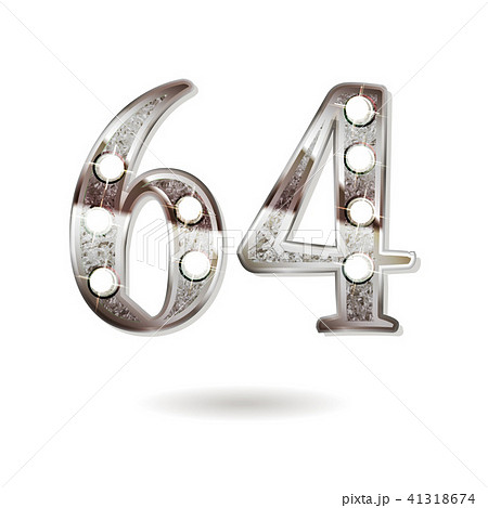 64 years anniversary celebration design 41318674