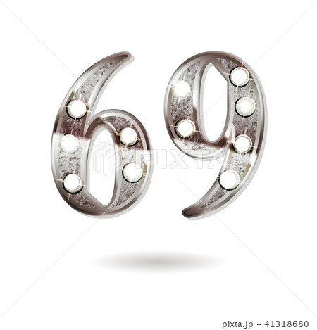 69 years anniversary celebration design 41318680
