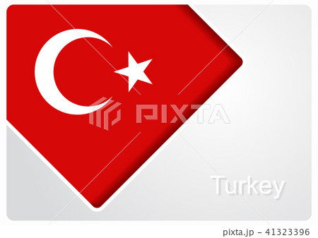Turkish flag design background. Vector illustration. 41323396