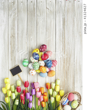 Easter festival with colorful easter eggs Easter festival with colorful easter eggs 41324627