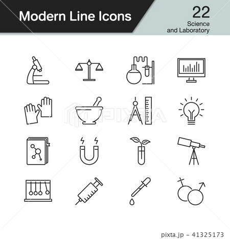 Science and Laboratory icons. 41325173