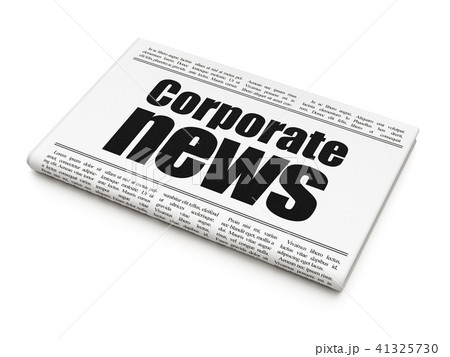 News concept: newspaper headline Corporate News 41325730