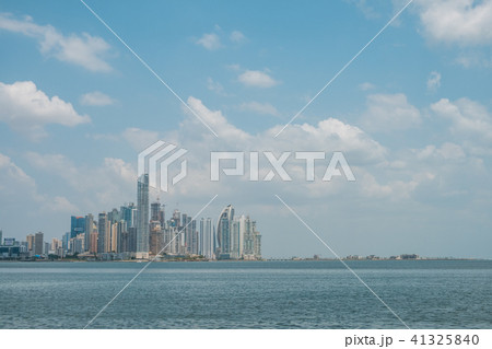 Panama City skyscraper skyline at ocean coast 41325840