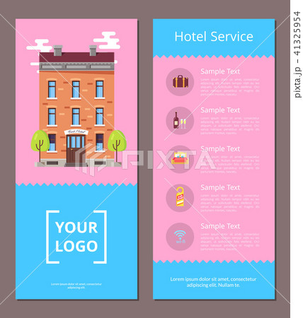 Hotel Service Booklet Template with Information 41325954