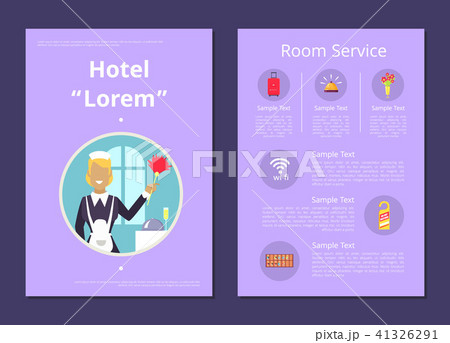 Hotel Room Service Information List Illustration 41326291