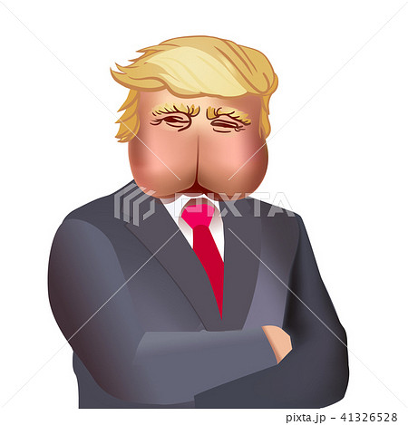 A vector illustration of a portrait of President on a white background. 41326528