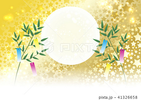 和風背景素材壁紙,七夕飾り,祭り,伝統,短冊,笹の葉,初夏の行事,星屑,天の川,星屑,キラキラ,七月 41326658