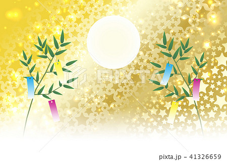 和風背景素材壁紙,七夕飾り,祭り,伝統,短冊,笹の葉,初夏の行事,星屑,天の川,星屑,キラキラ,七月 41326659