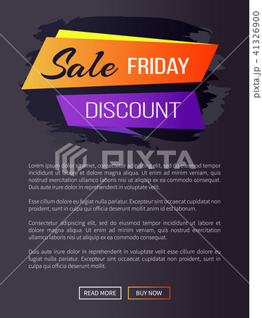 Sale Friday Discount Web Page Vector Illustration 41326900