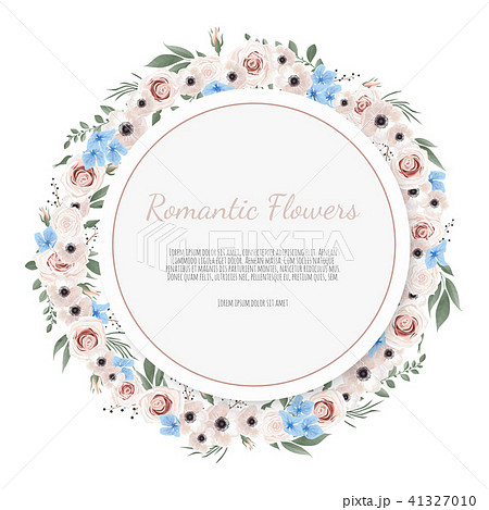 Vector floral design card.  41327010