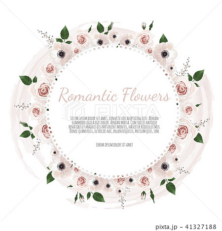 Vector floral design card.  41327188