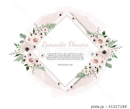 Vector floral design card. 41327189