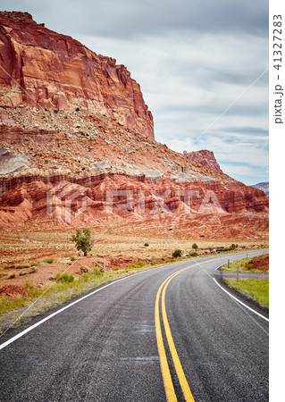 Scenic road in the Capitol Reef National Park, USA Scenic road in the Capitol Reef National Park, USA 41327283