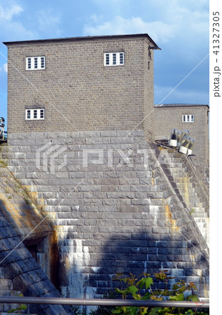 View of a hydroelectric power station dam View of a hydroelectric power station dam 41327305