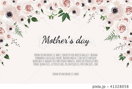 Mother s day greeting card with flowers background Mother s day greeting card with flowers background 41328058