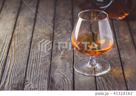 Glasse of brandy or cognac 41328162
