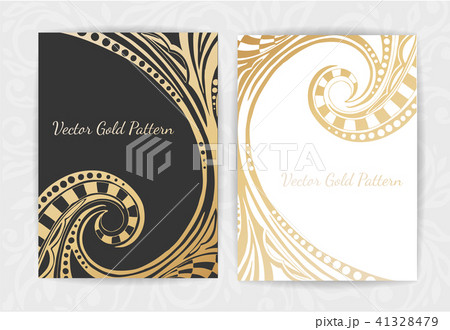 Set of Black and Gold Design Templates for Brochures, Flyers, Logo, Banners. Abstract Modern Set of Black and Gold Design Templates for Brochures, Flyers, Logo, Banners. Abstract Modern 41328479