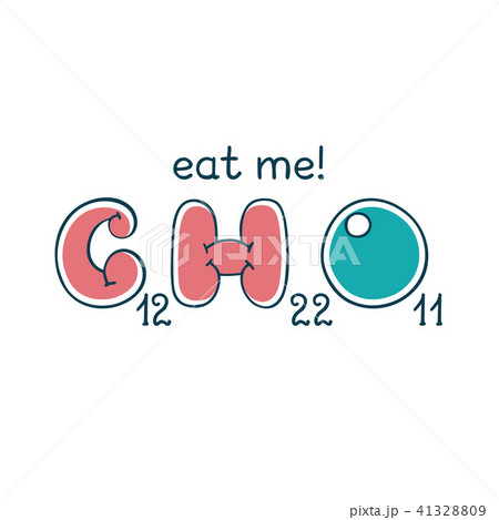 Chemical formula of sucrose.  41328809
