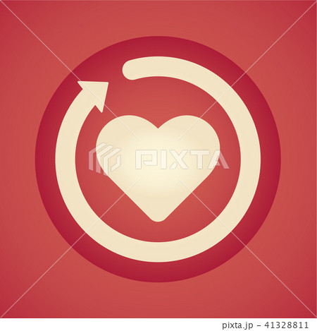 Restart love icon. Vector illustration 41328811