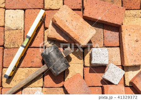【DIY】レンガ敷　俯瞰 41329372