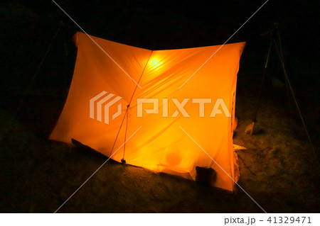 北比良峠でツエルト泊を夜景を肴にお酒が美味しかった！ 41329471