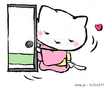 ふすまを開けるねこ 閉めるねこ ふすまを開けるねこ 閉めるねこ 41331077