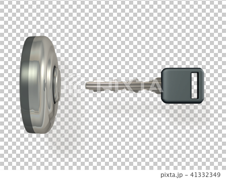 Abstract 3DCG representing ignition key 41332349