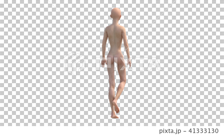 歩く　女性　筋肉　perming3DCG映像素材 41333130