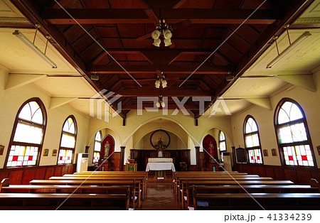 小樽カトリック富岡教会聖堂の写真素材 41334239 Pixta
