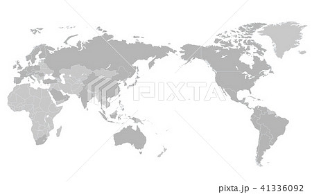 世界地図国境ありのイラスト素材 41336092 Pixta