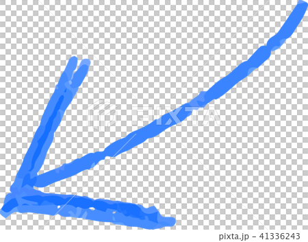 Blue Doodle Pencil Arrow Blue Doodle Pencil Arrow 41336243