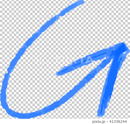 Blue Doodle Pencil Arrow Blue Doodle Pencil Arrow 41336244