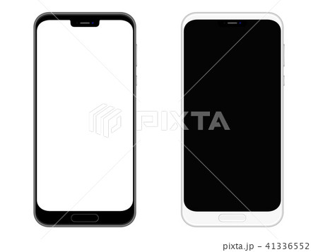 スマートフォン 黒 白 41336552