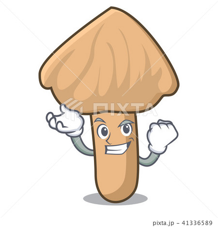 Successful inocybe mushroom character cartoon 41336589