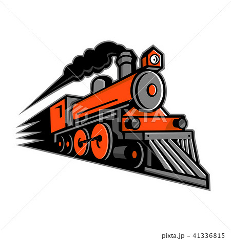Steam Locomotive Speeding Mascot Steam Locomotive Speeding Mascot 41336815