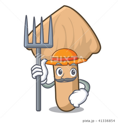 Farmer inocybe mushroom character cartoon Farmer inocybe mushroom character cartoon 41336854