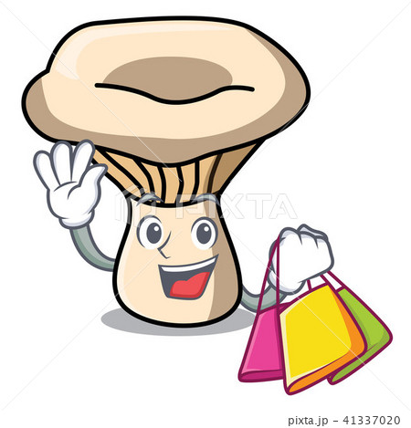 Shopping milk mushroom character cartoon 41337020