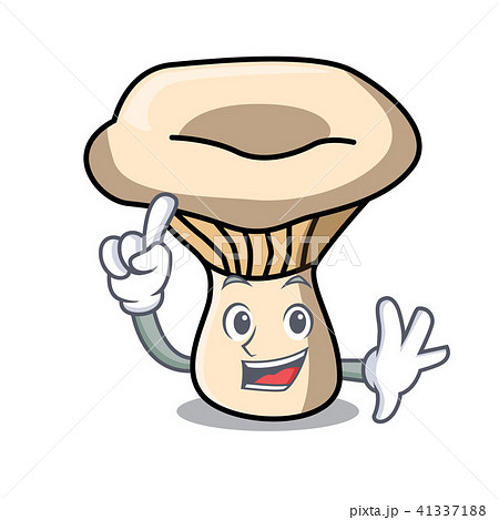 Finger milk mushroom mascot cartoon 41337188