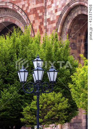 Old beautiful lamppost in Yerevan. Old beautiful lamppost in Yerevan. 41337408