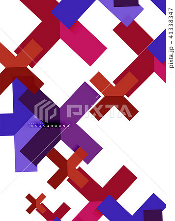 Multicolored abstract geometric shapes, geometry background for web banner 41338347