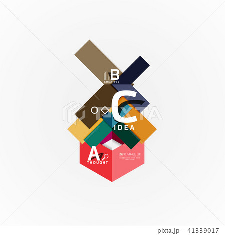 Vector infographic options banner, paper style design Vector infographic options banner, paper style design 41339017