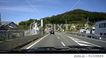 田舎の風景 案内板 車載カメラ 横長 田舎の風景 案内板 車載カメラ 横長 41339669