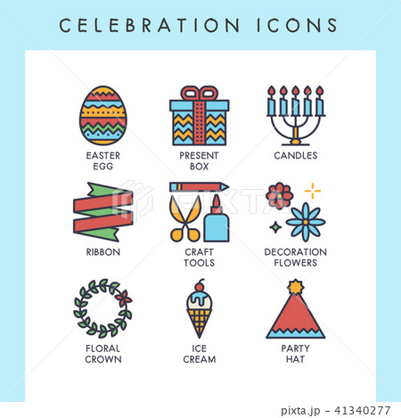 Celebration icons Celebration icons 41340277