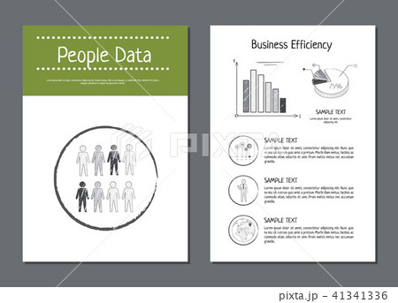 People Data and Efficiency Vector Illustrationのイラスト素材 [41341336] - PIXTA