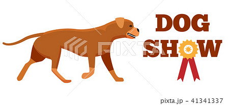 Dog Show Award with Ribbon Canine Animal Design Dog Show Award with Ribbon Canine Animal Design 41341337