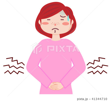 腹痛の女性 腹痛の女性 41344710