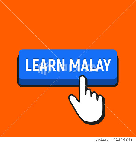 Hand Mouse Cursor Clicks the Learn Malay Button. 41344848